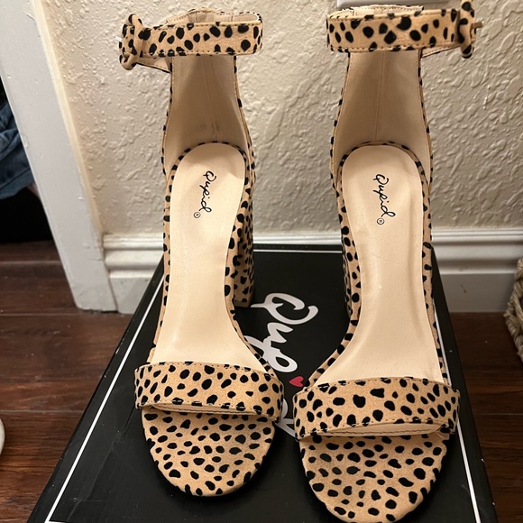 Qupid Lavish in Leopard Heels - Picture 2 of 5